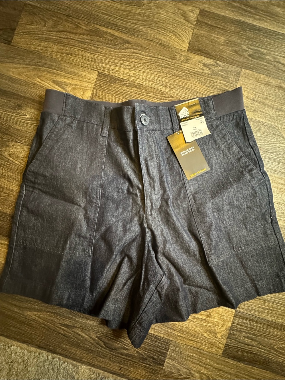 Lee Women's High Waist Dark Blue Shorts